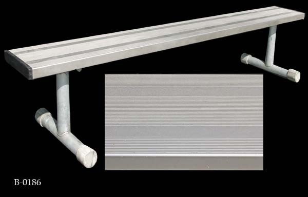 b_0186 Aluminum Bench
