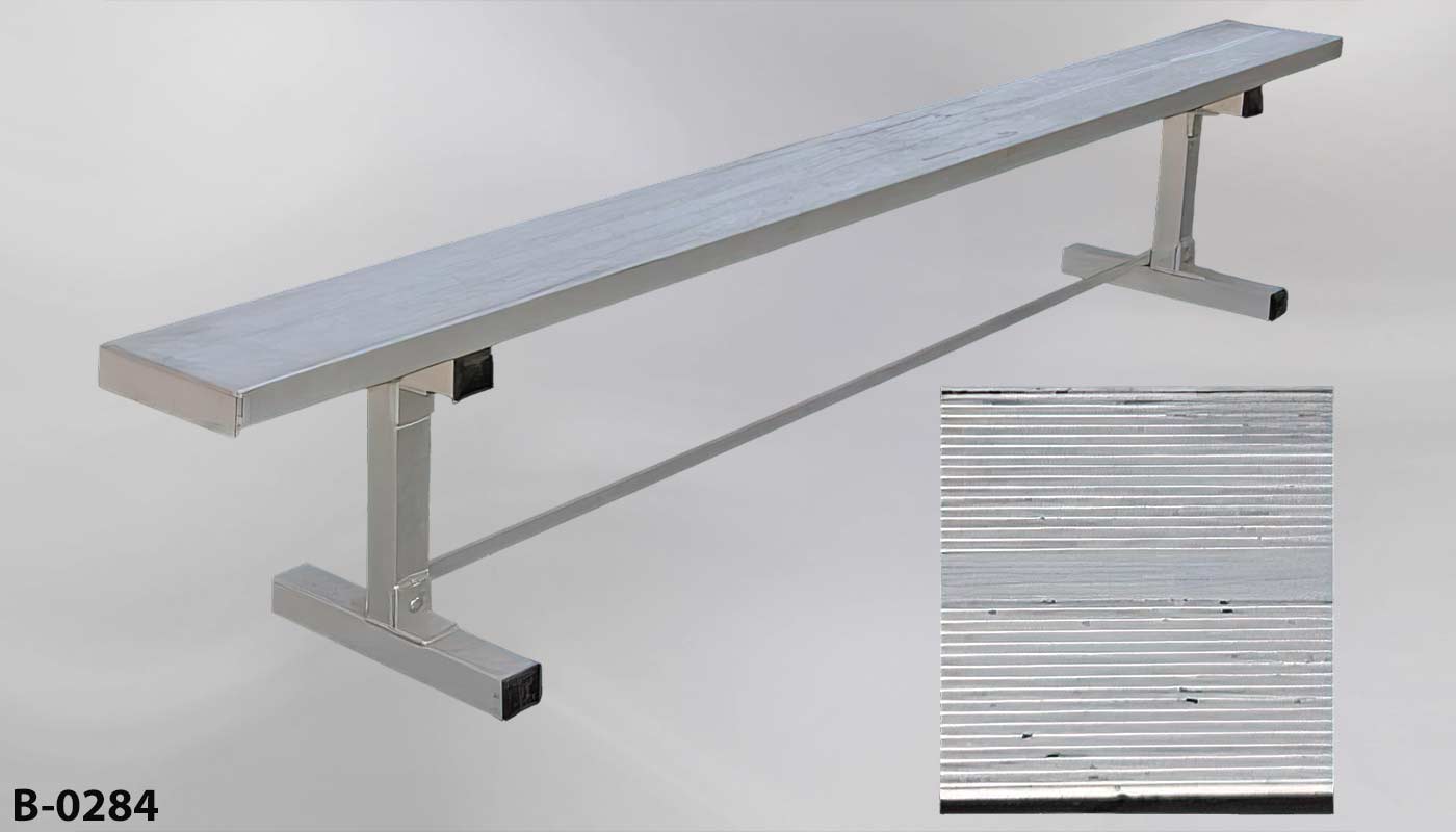 b_0284 Aluminum Bench