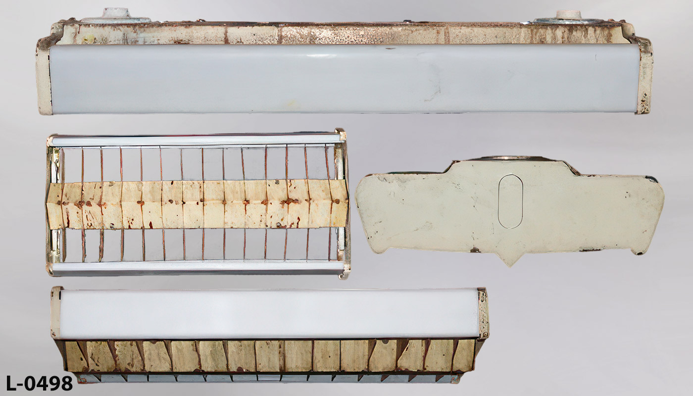 L-0498 2' Fluorescent Light - Egg Crate Bottom