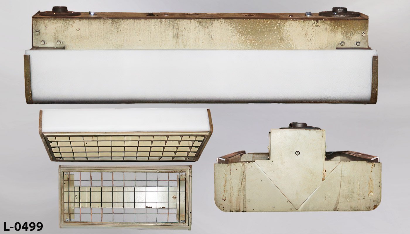 L-0499 2' Fluorescent Light - Egg Crate Bottom