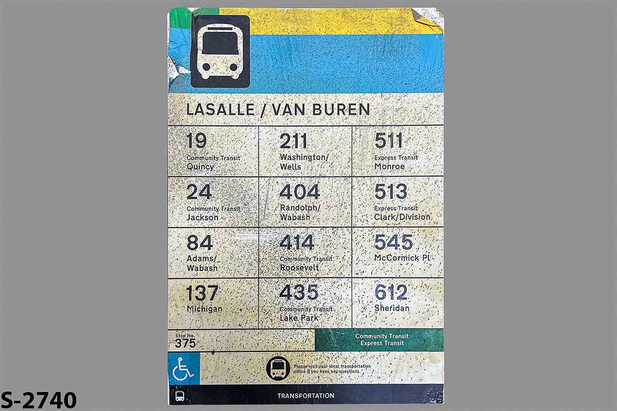 s2740 Bus Station Sign