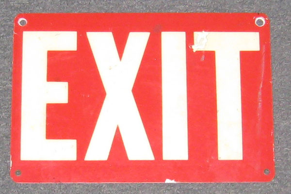 s0351 Exit Sign