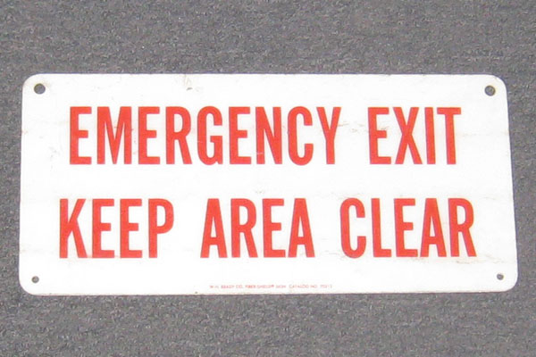 s0878 Exit Sign