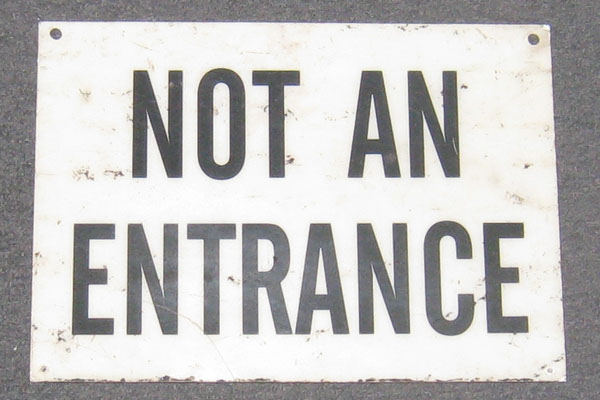 s1515 Not An Entrance