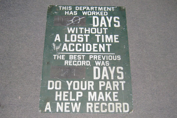 s0312 Factory/Machinery Sign