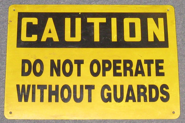 s2018 Factory/Machinery Sign
