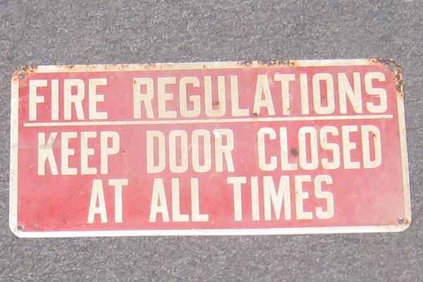 s0703 Fire Related Sign