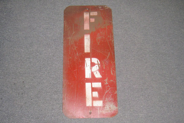 s0769 Fire Related Sign