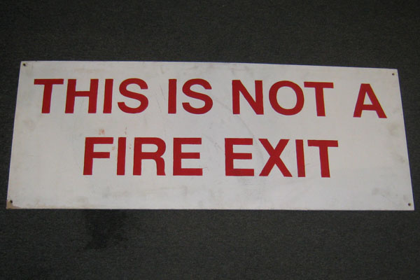 s1427 Fire Related Sign