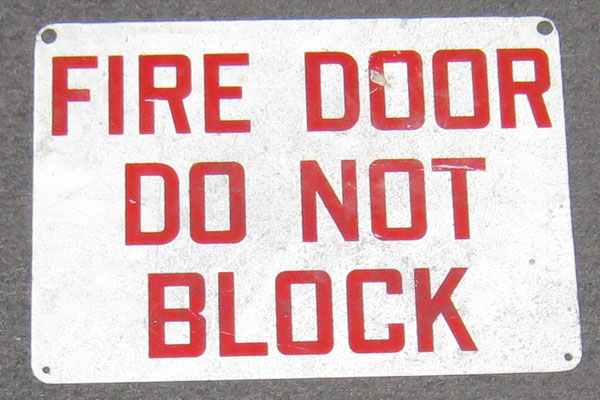 s2010 Fire Related Sign