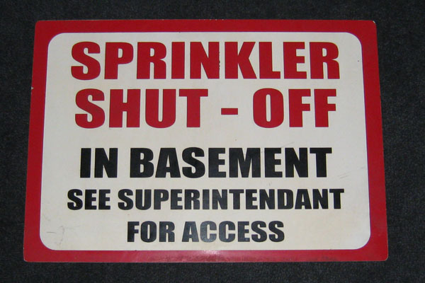 s2479 Fire Related Sign
