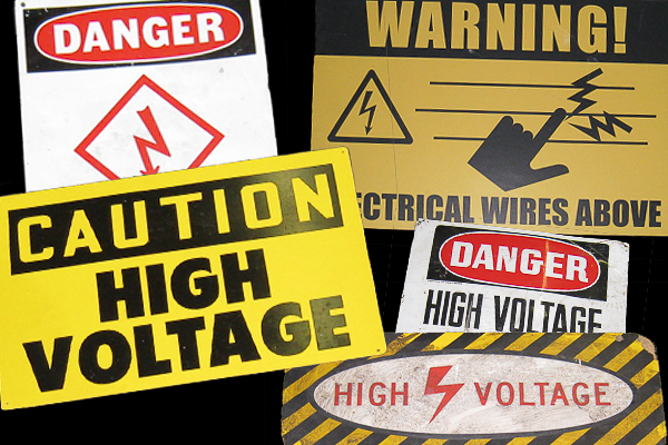 High Voltage Signs