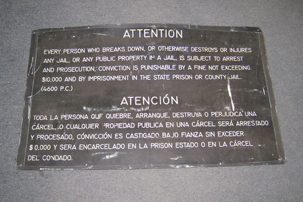 s1289 Jail/Prison Sign