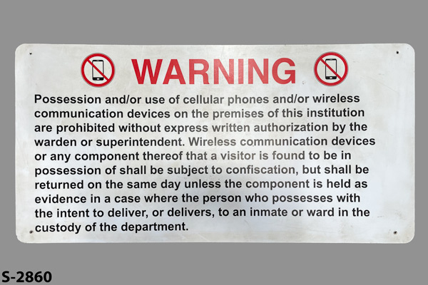 s2860 Jail/Prison Sign