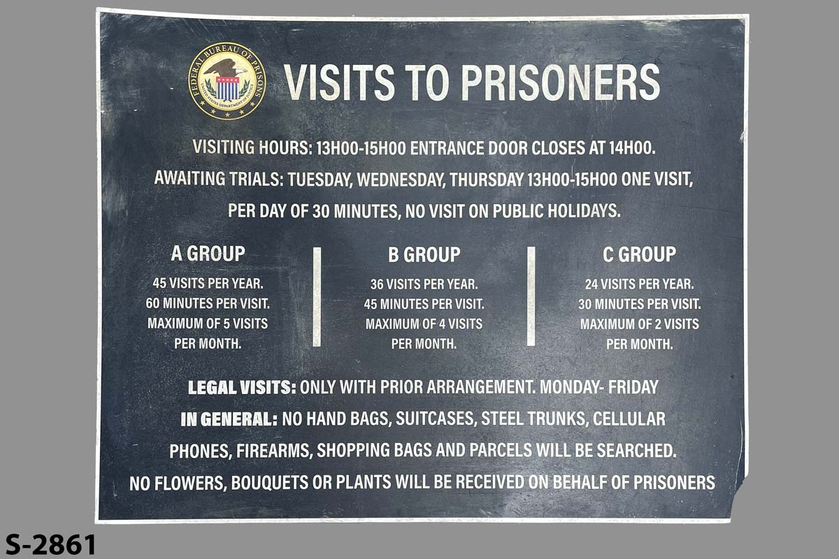 s2861 Jail/Prison Sign