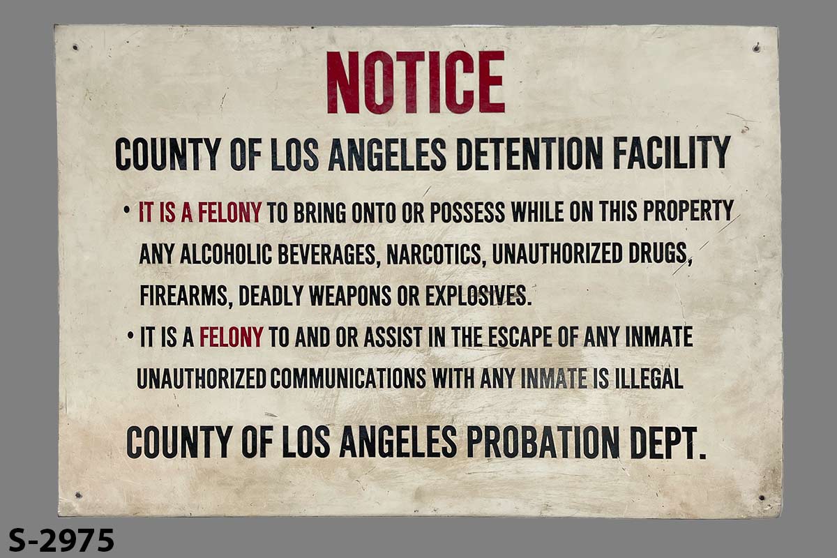 s_2975 Jail/Prison Sign