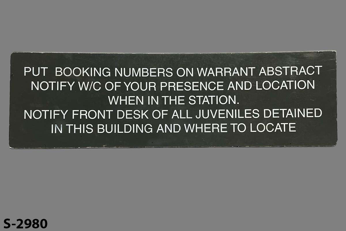 s_2980 Jail/Prison Sign