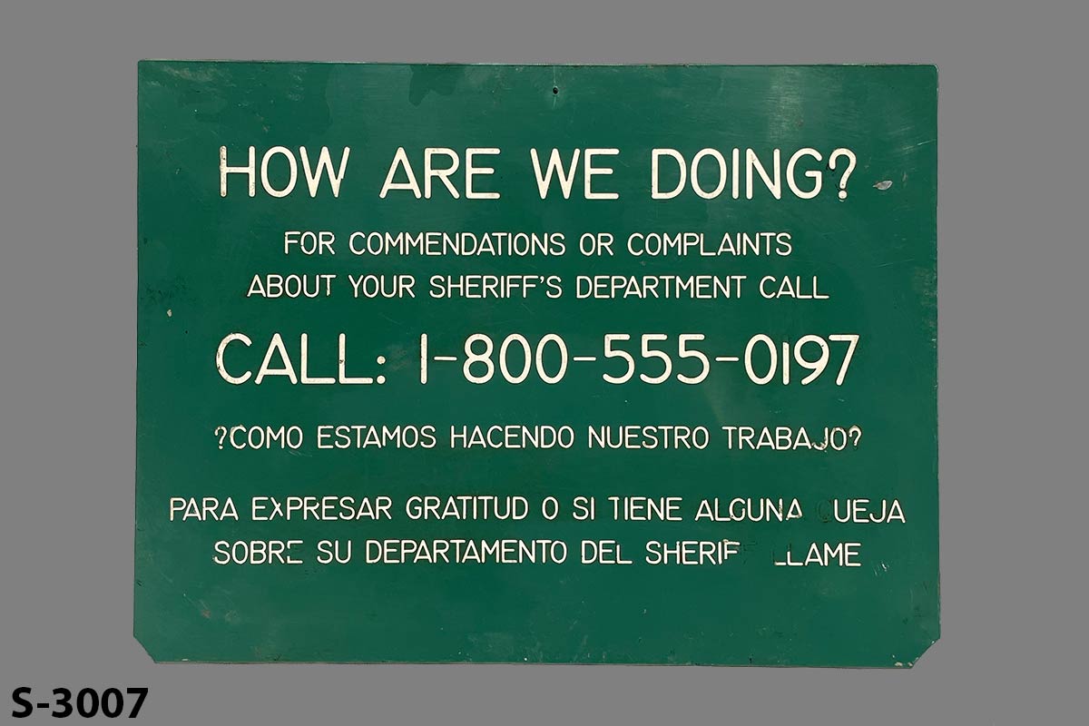 s_3007 Jail/Prison Sign