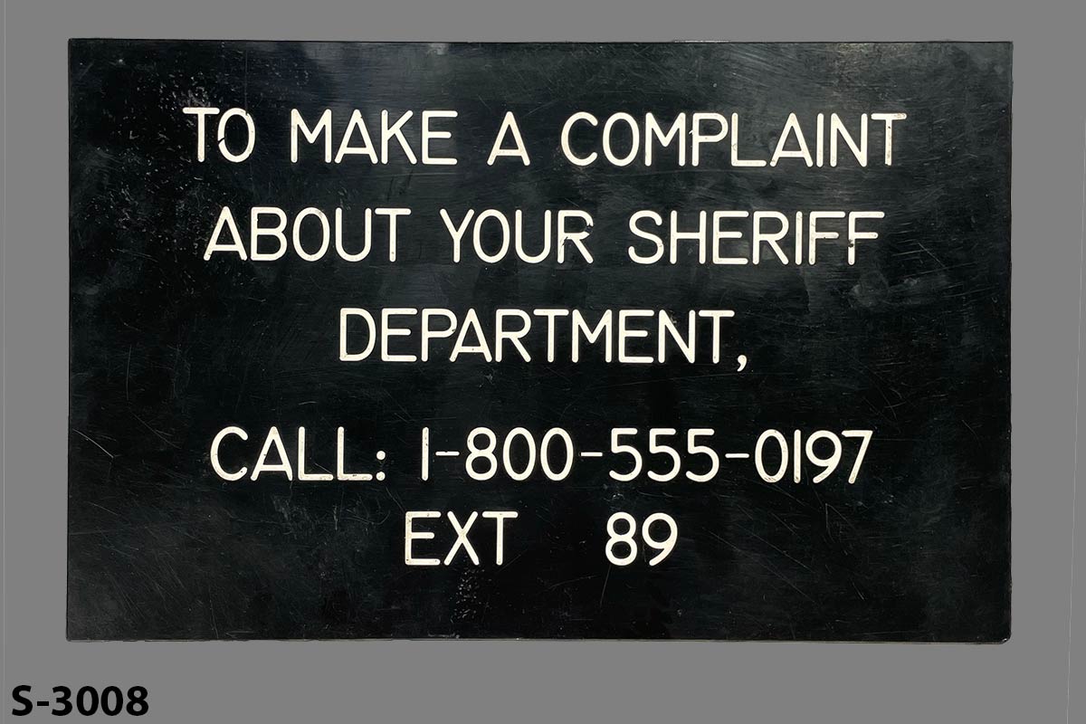 s_3008 Jail/Prison Sign