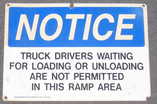s1783 Loading Dock Sign
