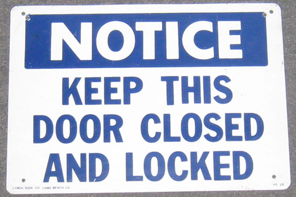 s1825 Loading Dock Sign