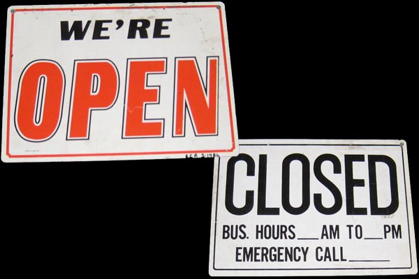 s1486 Open/Closed Sign