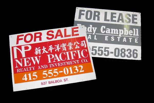 Real Estate Signs