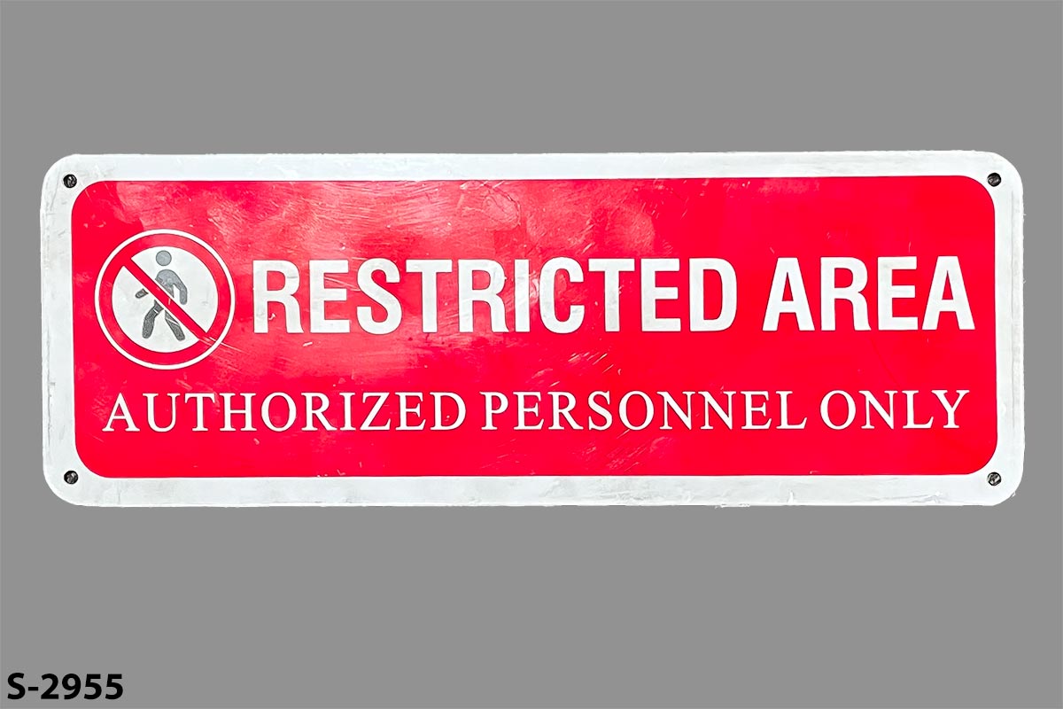 s2955 Restricted Gov't Sign
