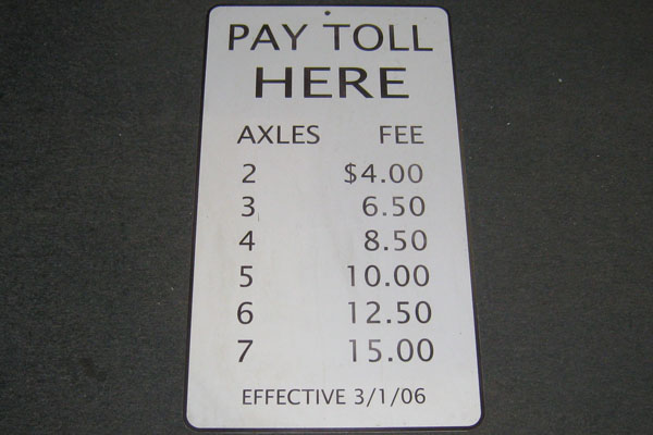 s1928 Toll/Guard Booth Sign