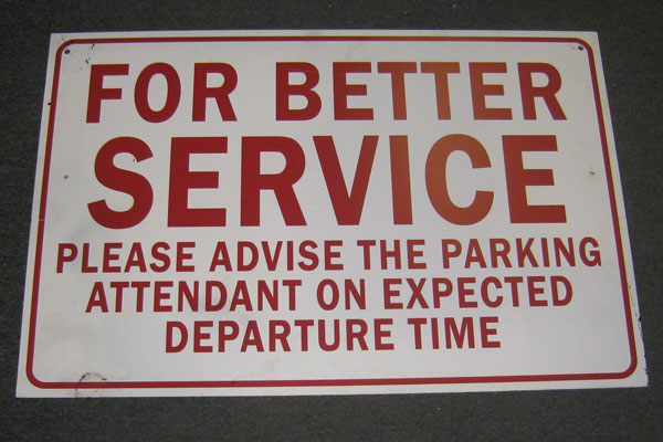 s2137 Toll/Guard Booth Sign